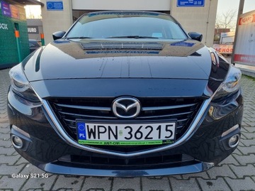Mazda 3 III Sedan 2.0 SKYACTIV-G 120KM 2014 Mazda 3 III 2.0 120KM nawigacja skóra ksenony alufelgi super stan gwarancja, zdjęcie 2