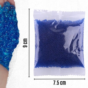 10 000x ŻELOWE KULKI NIEBIESKIE DO NAWADNIANIA PODLEWANIA KWIATKOW ROSLIN