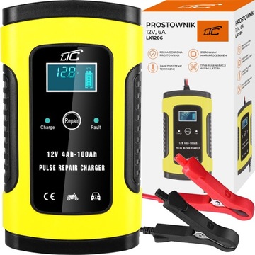 PROSTOWNIK SAMOCHDOWY DO AKUMULATORÓW 12V AUTOMAT
