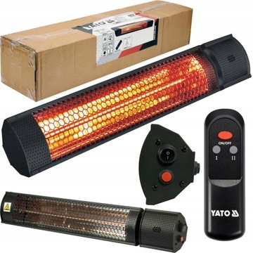 ИНФРАКРАСНОЕ ИЗЛУЧЕНИЕ ТЕРРАСЫ ПУЛЬТ YATO 2000 ВТ