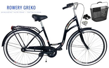 Rower Damski Retro Miejski Vanessa 28' OKAZJA KOSZ