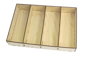 КОРОБКА-ОРГАНИЗАТОР НА 4 ОТДЕЛЕНИЯ 31,8x21,2x5,5см PE36