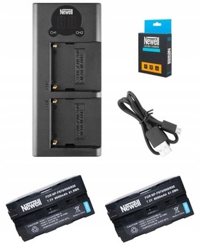 ŁADOWARKA LCD+2 AKUMULATORY DO SONY NP-F960 FM50