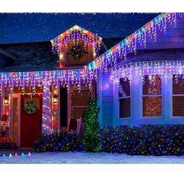 SOPLE FLASH 300 LED ZEWNĘTRZNE KOLOROWE CHOINKOWE lampki MULTIKOLOR