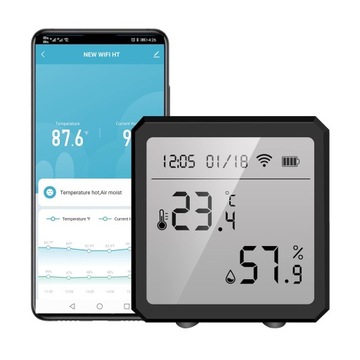 Czujniki temperatury i wilgotności Tuya WiFi Data