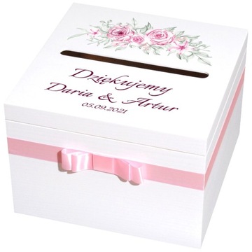 Pudełko na obrączki koperty księga gości serca
