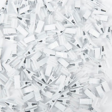 БЕЛАЯ МЕТАЛЛИЧЕСКАЯ ЛЯГУШКА, СЛАЙД X ДЛЯ АЛЮМИНИЕВЫХ ПРОФИЛЕЙ, 100 ШТ.