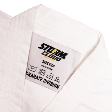 Кимоно каратэ StormCloud для детей Seiken с белым поясом бесплатно 160 зл.
