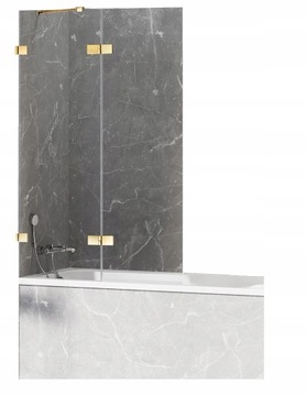 NT AVEXA GOLD SHINE Шторка для ванны L 120 h150