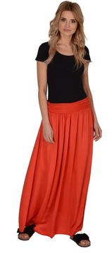 Czerwona MODNA spódnica MAXI - 2w1 Sukienka