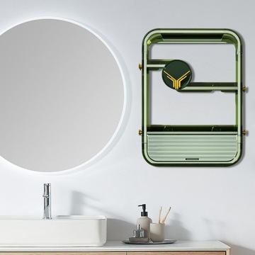 Многослойный туалетный столик для хранения косметики.