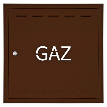 DRZWICZKI GAZOWE OSŁONA 60x60 BRĄZOWE GAZ