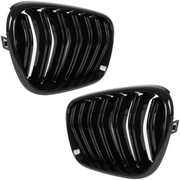 Решетка из искусственной почек, глянцевая черная, 2 шт. для BMW X3 F25 X4 F26 2011-2014