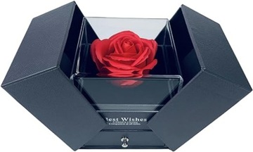 Prezent Na Walentynki Róża Wieczna Mydlana Pudełko Dekoracyjne Zestaw