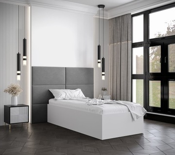 BELLA 2 изголовья 90x200 белая спальная кровать