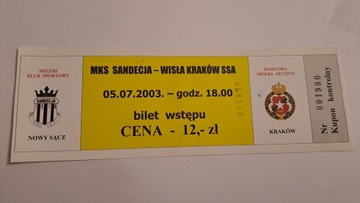 SANDECJA NOWY SĄCZ - WISŁA KRAKÓW 05-07-2003