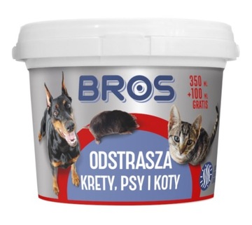 BROS ODSTRASZACZ KRETÓW PSÓW i KOTÓW 450ml