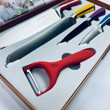 Набор ножей из нержавеющей стали + овощечистка Royalty Line — идеально подходит для кухни