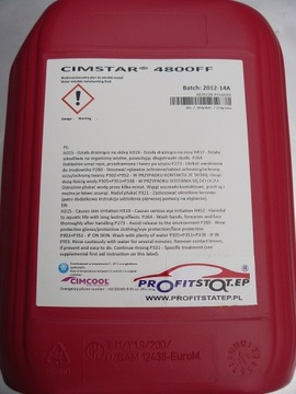 ЭМУЛЬСИРУЮЩЕЕ МАСЛО CIMSTAR 4800 FF 20л CIMCOOL