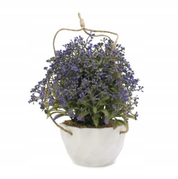 ИСКУССТВЕННЫЕ ЦВЕТЫ в горшке ДЛЯ ПОДВЕСКИ НА веревочке