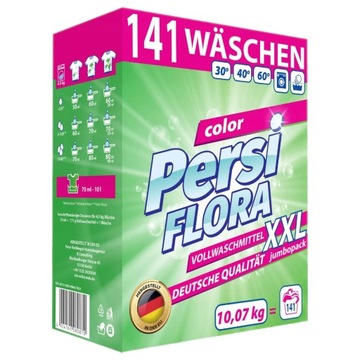 Proszek do prania koloru PERSI FLORA Niemiecka jakość 140 prań XXL 10 kg