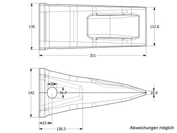 Зуб CAT J460 9N4452 HD. SC-C45HDL длинный SkanCraft Германия