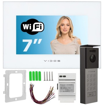 Wideodomofon VIDOS X Wi-Fi M10W-X S12D Szyfrator Aplikacja Furtka + Brama