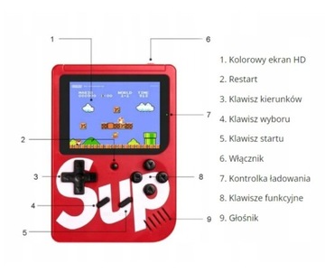 ПОРТАТИВНАЯ МИНИ-КОНСОЛЬ РЕТРО 400 ИГРЫ ИГРА GAMEBOY ЭЛЕКТРОННЫЕ ИГРЫ