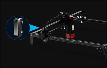 Лазерный гравер мощностью 5 Вт 10000 мм/мин 0,05x0,07 мм 410x400 мм 8 мм Mecpow X3
