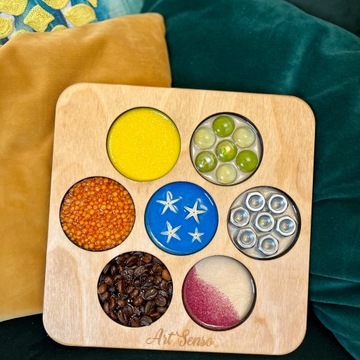 Panel multisensoryczny Montessori dotyk tablica