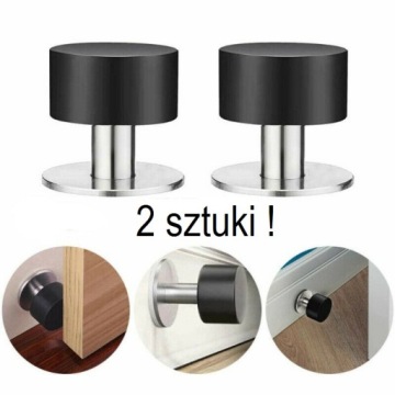 ODBOJNIK ODBÓJ STOPER DRZWI PRZYKLEJANY 2 szt INOX