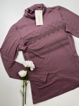 KYODAN женская спортивная блузка с высоким воротником и длинными рукавами, размер XS