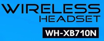 Słuchawki WHXB710N bezprzewodowe nauszne z mikrofonem USB typ-C 2024