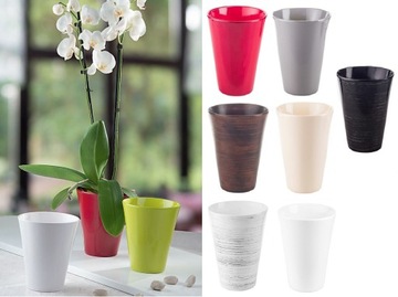 Osłonka ceramiczna do storczyka Gładka Polska produkcja ELEGANT 7 KOLORÓW