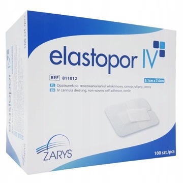 ZARYS Elastopore IV do kaniul 100szt. 5,1cmx7,6cm