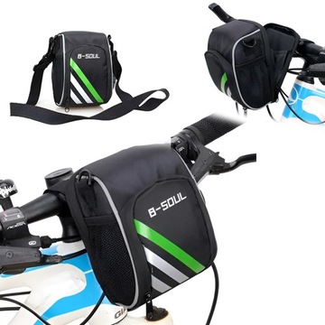 SAKWA ROWEROWA NA KIEROWNICE TORBA TOREBKA NA ROWER NA KIEROWNICĘ + PASEK