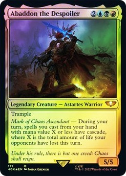 Abaddon the Despoiler FOIL - Magic & Warhammer