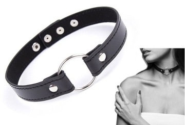 SEKSOWNY CHOKER OBROŻA Z KÓŁECZKIEM