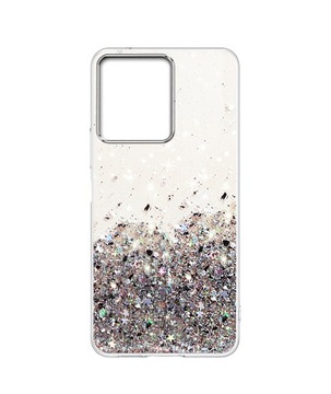 Чехол для Xiaomi Redmi 13C | КОРПУС Poco C65 С БЛЕСТКОЙ ЗАДНЕЙ СТОРОНЫ + ЗАЩИТНОЕ СТЕКЛО 9H