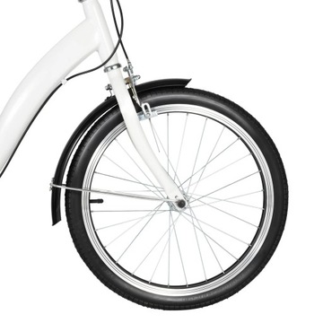 ВЕЛОСИПЕД ТРЕХКОЛЕСНЫЙ 20 ДЮЙМОВ БЕЛЫЙ + КОРЗИНА ДЕТСКАЯ ДЛЯ ВЗРОСЛЫХ 20 ДЮЙМОВ