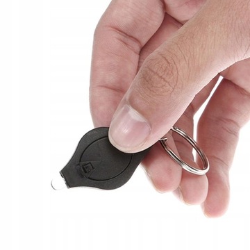 Яркий портативный брелок с фонариком для кемпинга, черный