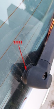 Рычаг заднего стеклоочистителя + щетка стеклоочистителя для SKODA FABIA I HB