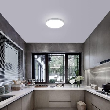 СВЕТОДИОДНЫЙ ПОТОЛОЧНЫЙ СВЕТИЛЬНИК БЕЛЫЙ СВЕТИЛЬНИК ДЛЯ ВАННОЙ IP54 ВОДОНЕПРОНИЦАЕМЫЙ 6500K