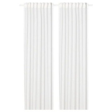 IKEA SILVERLONN Firanki 2 szt biały 145x300 cm