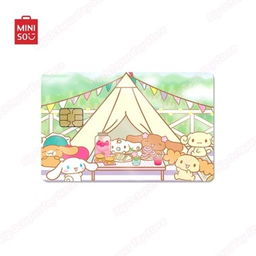 Нежная розовая наклейка для дебетовых кредитных карт Miniso Sanrio