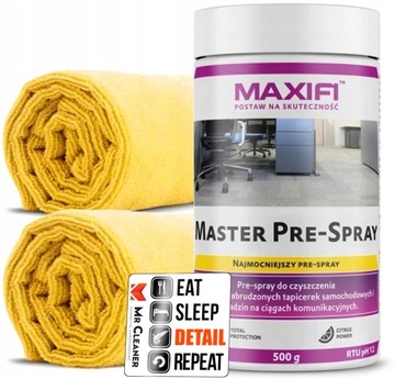 Maxifi Master Pre-Spray Proszek do Prania Tapicerki Samochodowej Auta 500g
