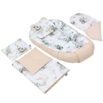 ХЛОПКОВЫЙ ДЕТСКИЙ КОМПЛЕКТ 5в1 YUKKA COCOON