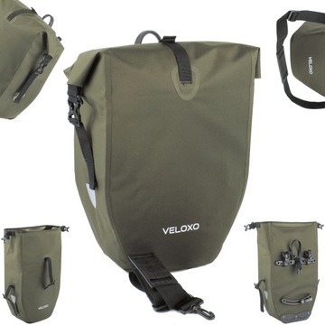 Sakwa VELOXO Adventure Pro 25 na bagażnik Lewa lub prawa 25L Green