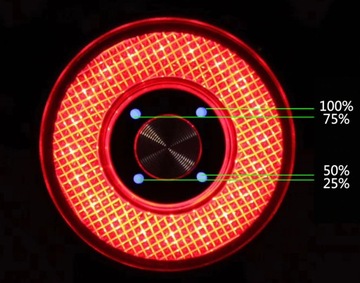 ŚWIATŁO LED Q5 DO ROWERU STOP INTELIGENTNE LAMPKA