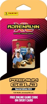 КАРТЫ SUPER BLISTER PREMIUM GOLD PANINI FIFA 365 2024 ADRENALYN XL ФУТБОЛИСТЫ